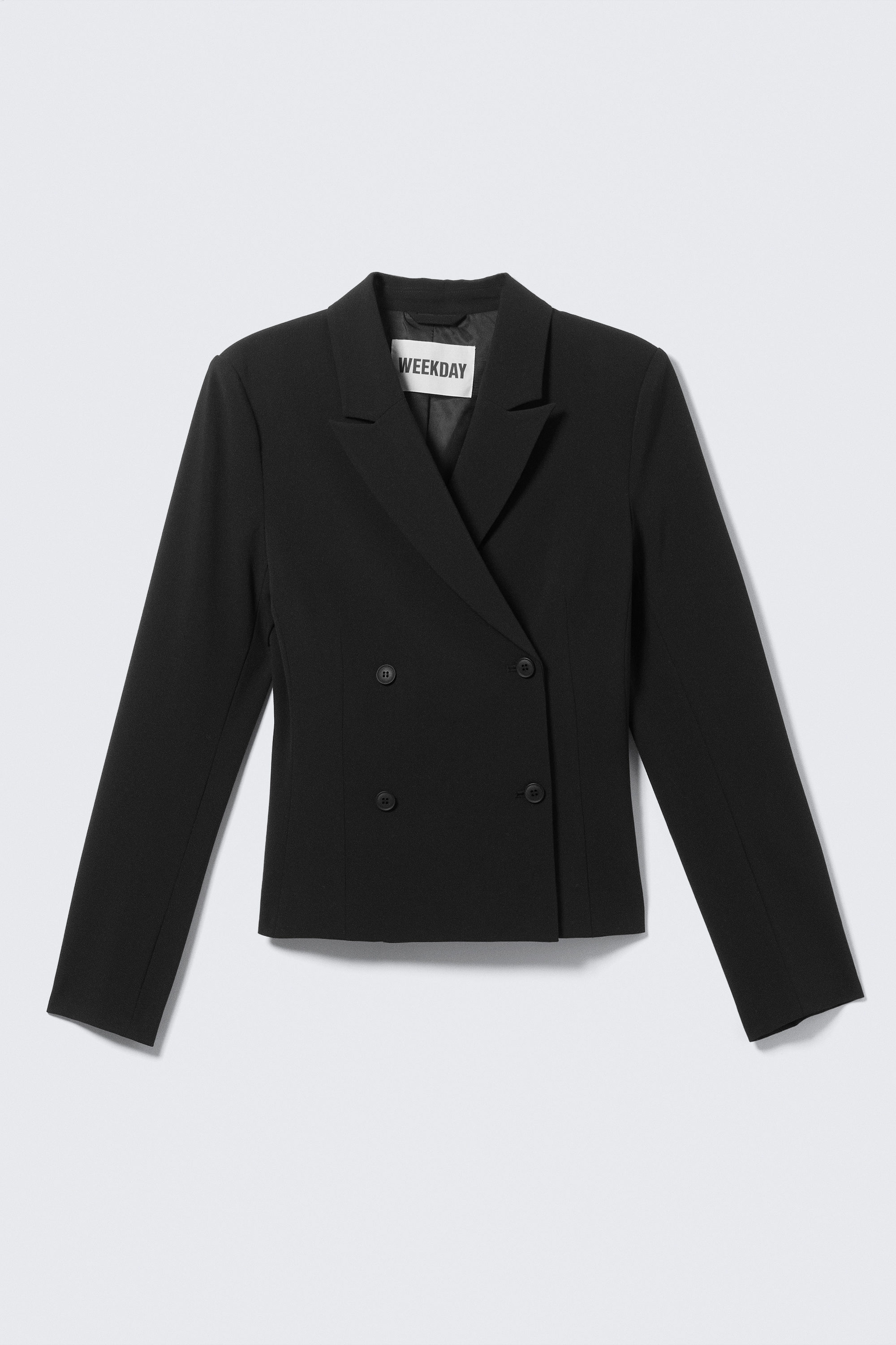 Noir - Blazer court ajusté - 3