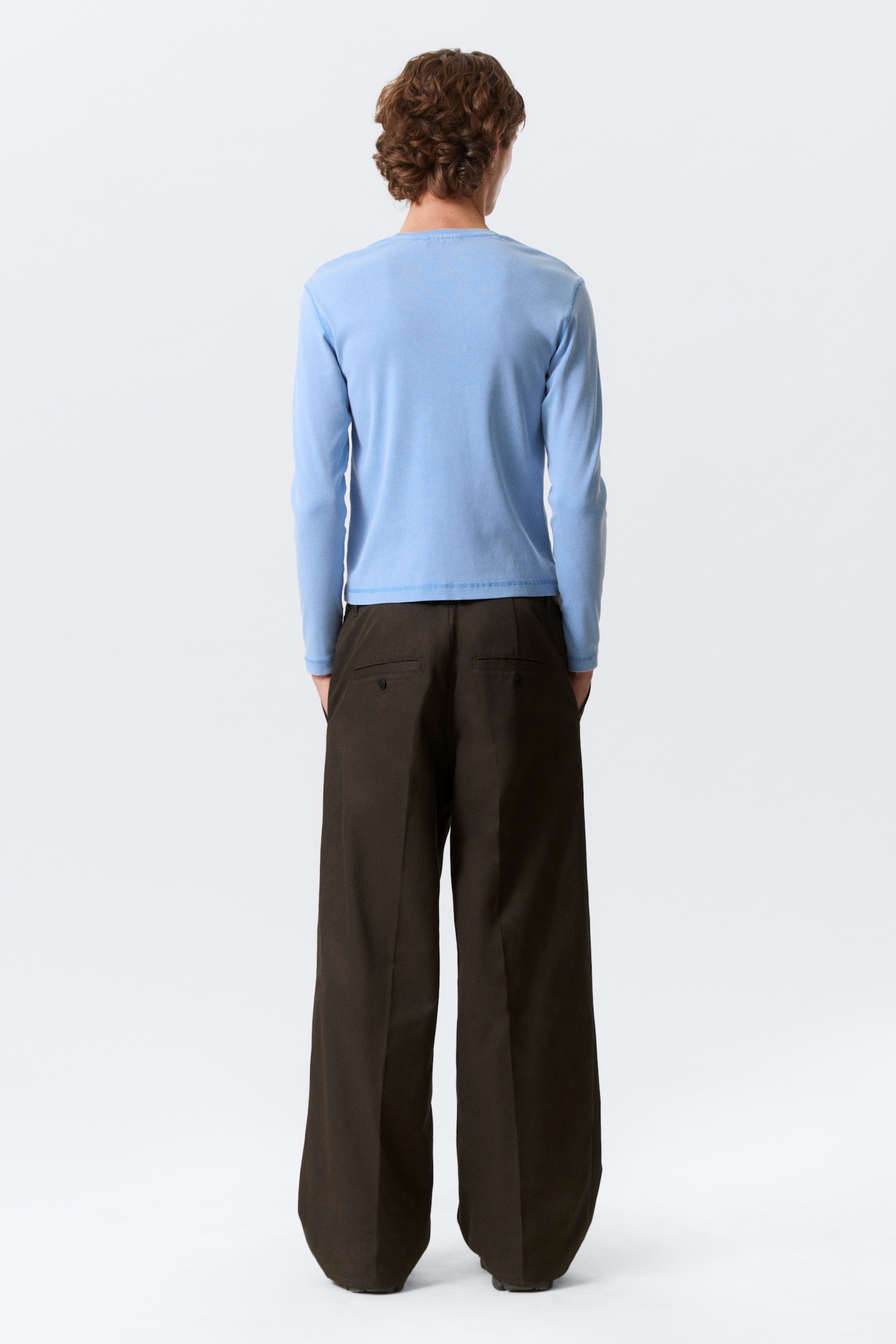 Emil Loose Fit Chino Trousers - Donkerbruin/Zwart - 6