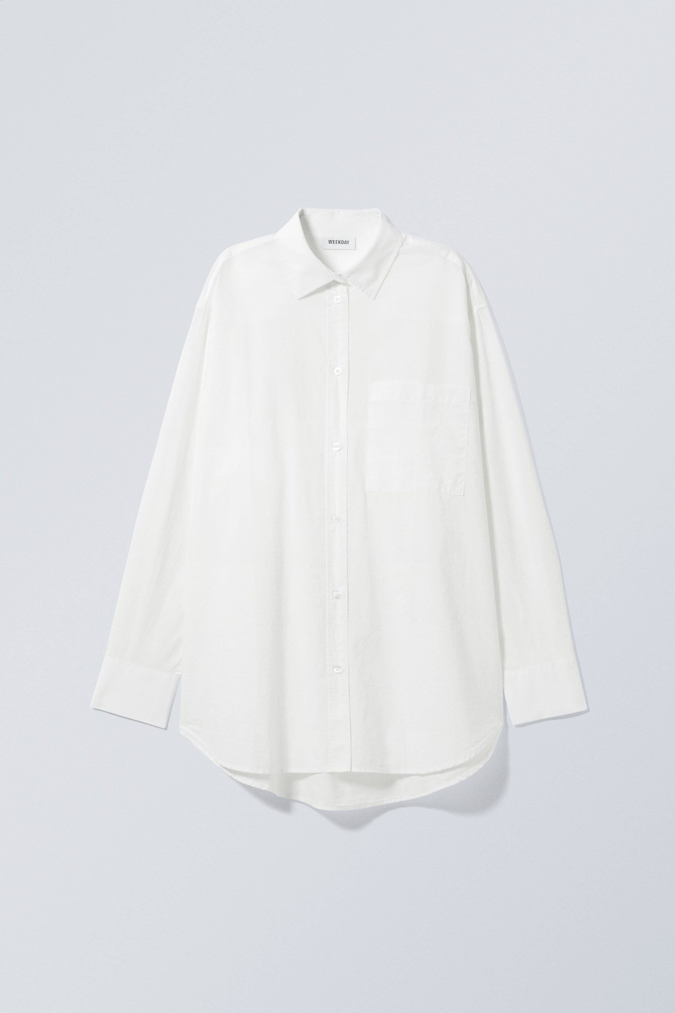White - Perfect Cotton Poplin Shirt - 0