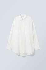 White - Perfect Cotton Poplin Shirt - 0