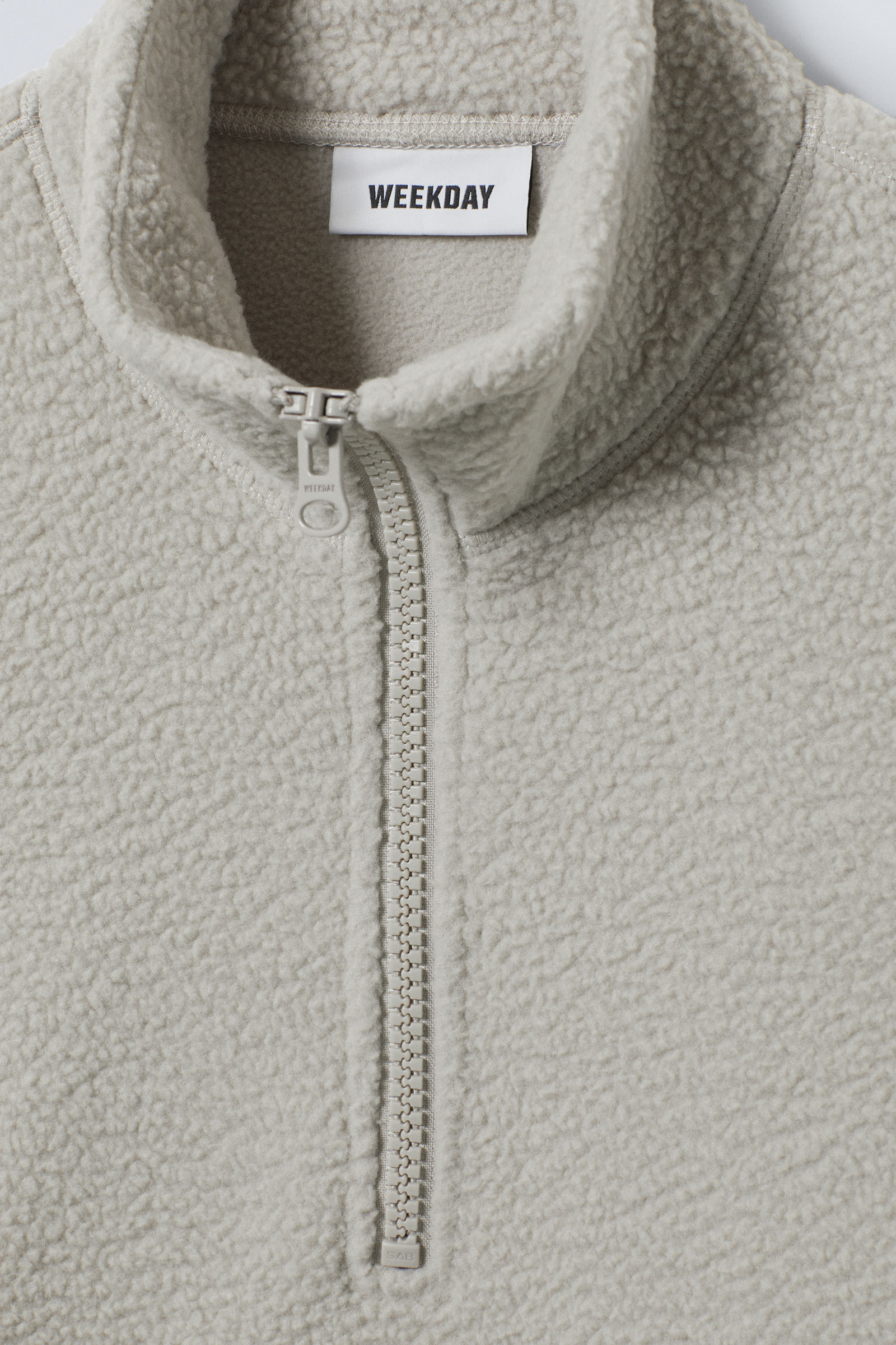 cora oversized fleece sweatshirt - Light Mole | Weekday NO