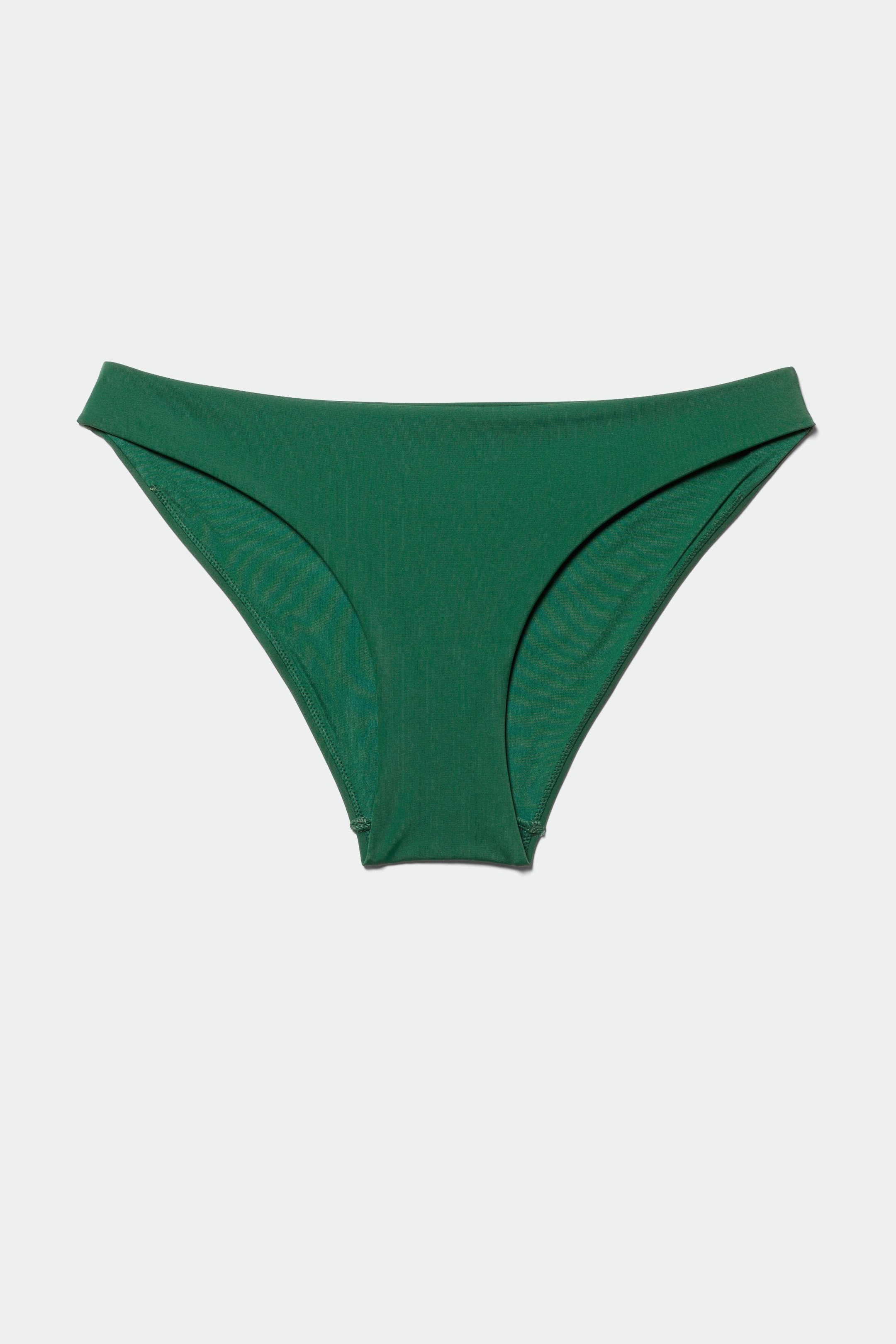Dunkelgrün - Gewagtes Bikinihöschen - 0