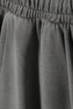 Washed Dark Grey - Low Rise Wide Leg Baggy Sweatpants - 4