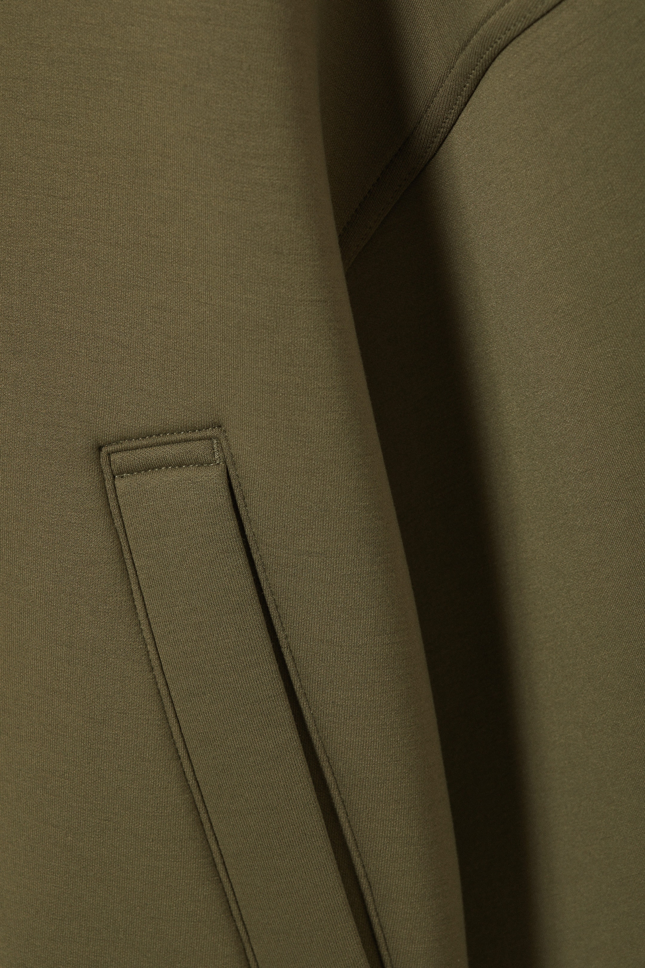 Kakigroen - Ruimvallend bomberjack van scubastof - 2