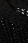 knitted net sweater - Black | Weekday WW