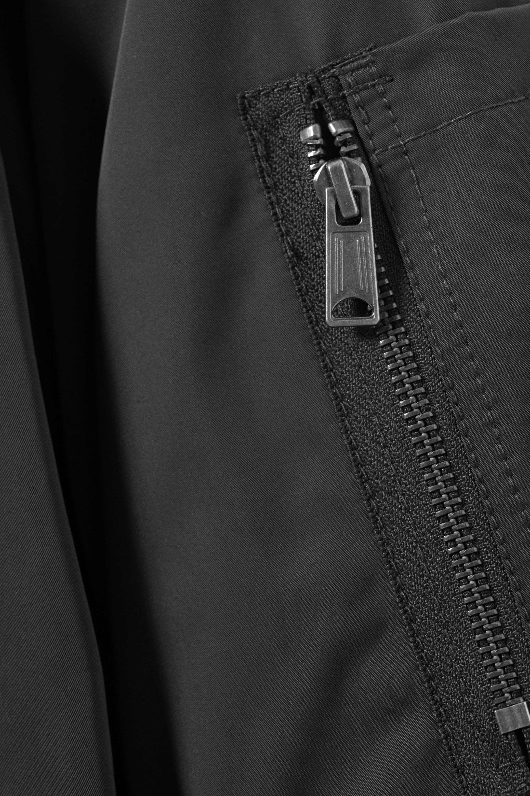 Dunkelgrau - Oversized Bomberjacke aus Twill - 9