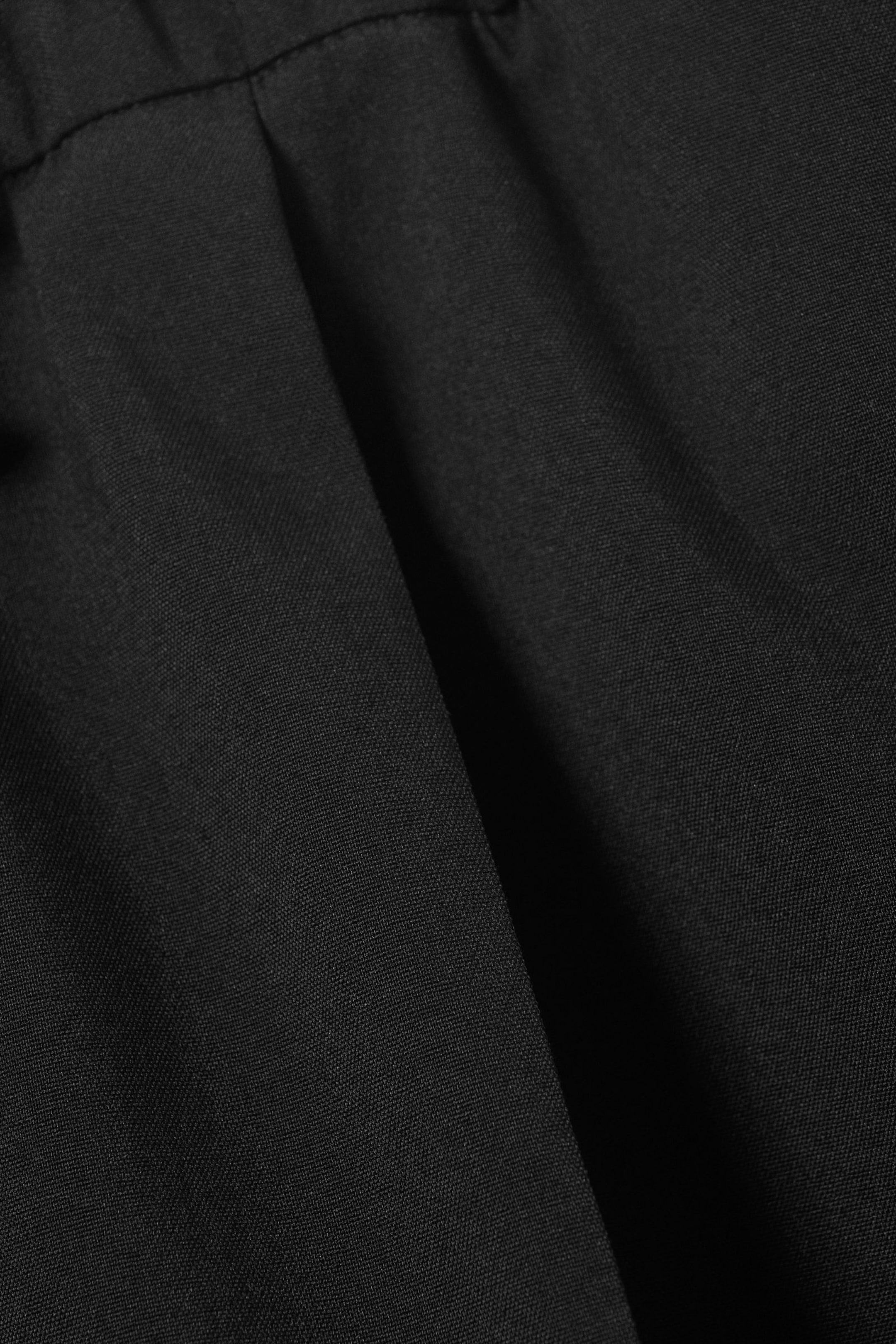 Black - Loose-Fit Twill Drawstring Suiting Shorts - 5