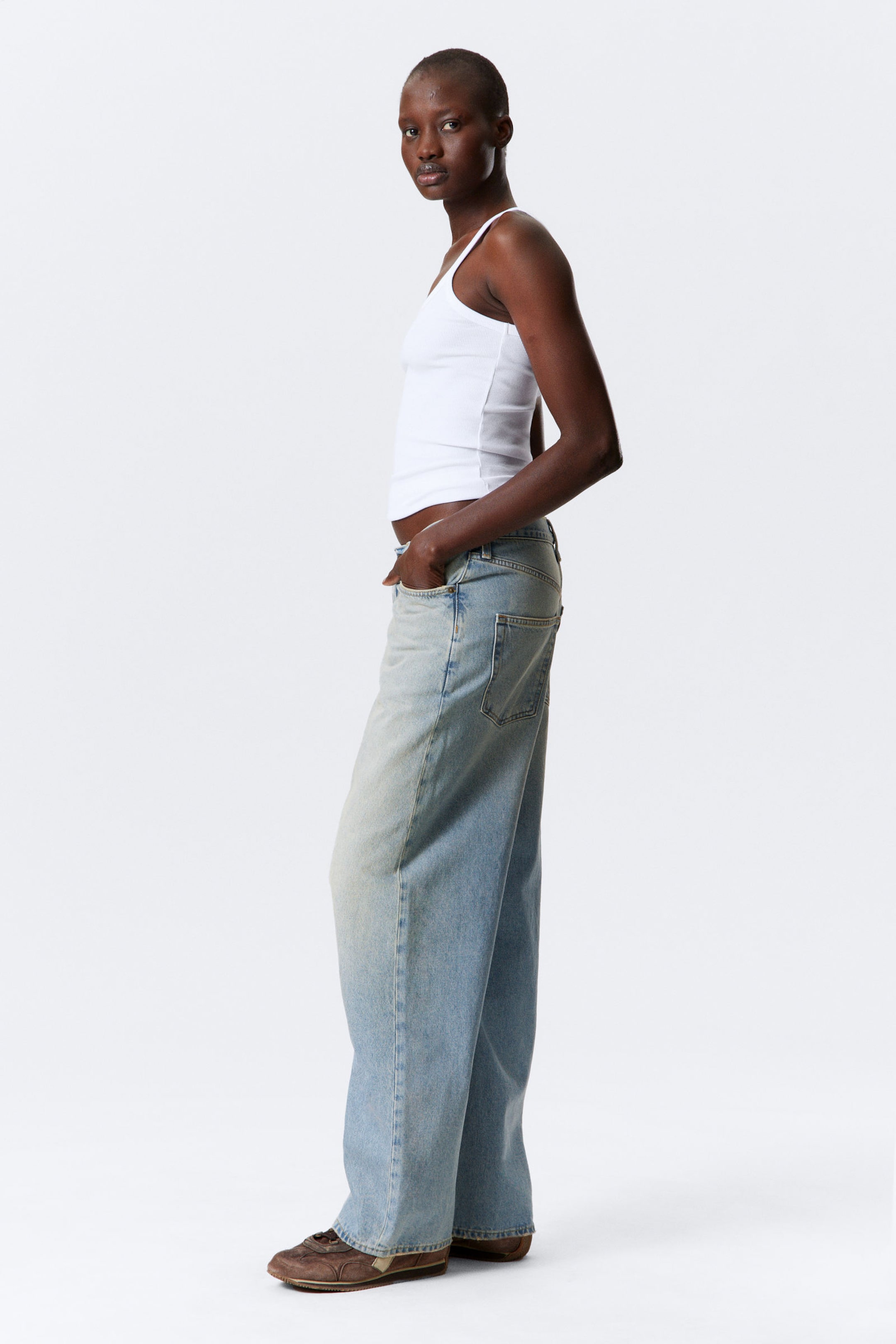 Port Blue - Hellblau - Weite Jeans mit niedrigem Bund - 2