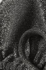 Dark Grey - Glitter - Printed Triangle Bikini Top - 2