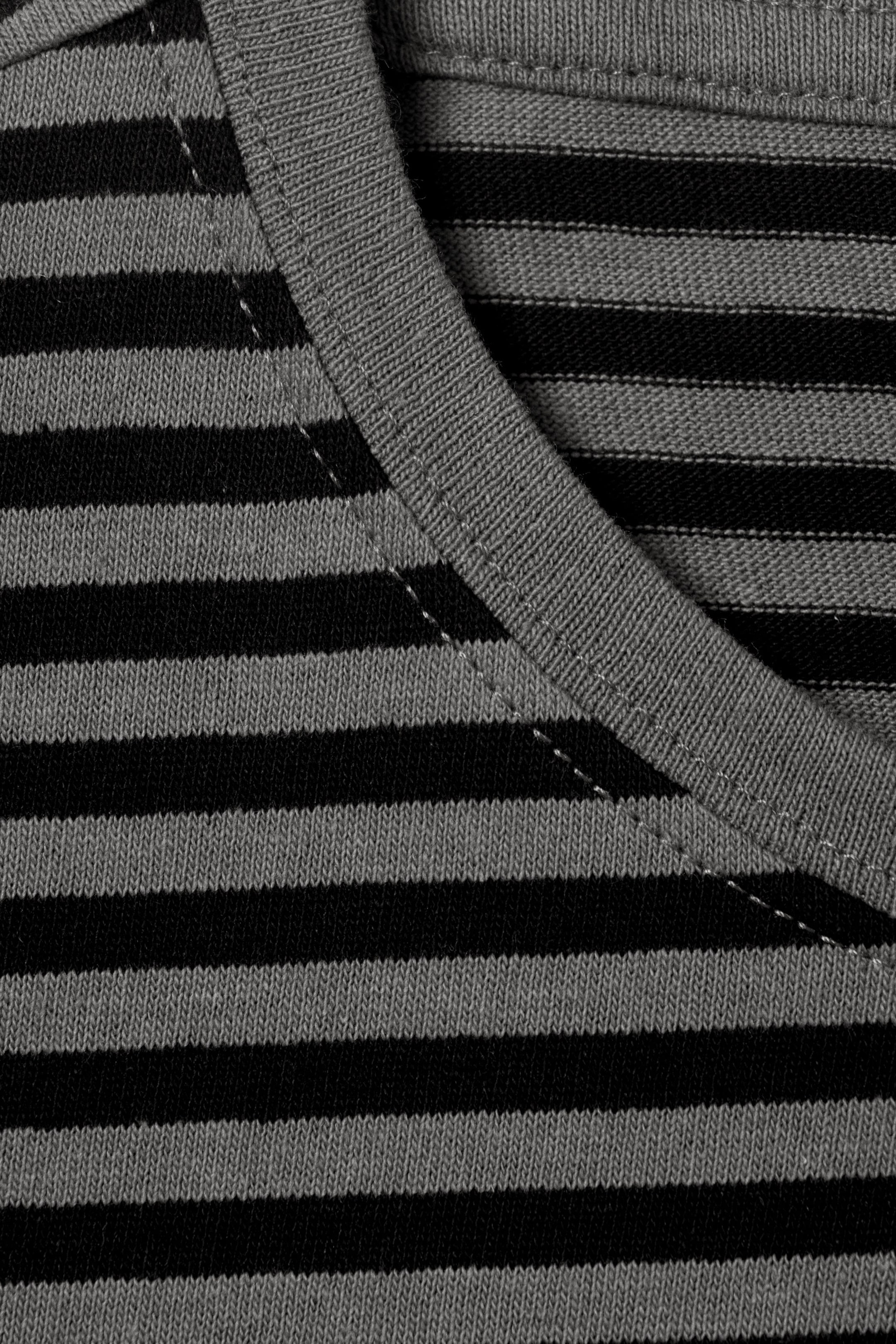 Dusty Grey - Slim Short-Sleeved Cotton T-shirt - 2