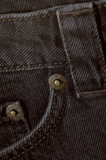Tintenschwarz - Jeans-Minirock mit Gürtel - 1