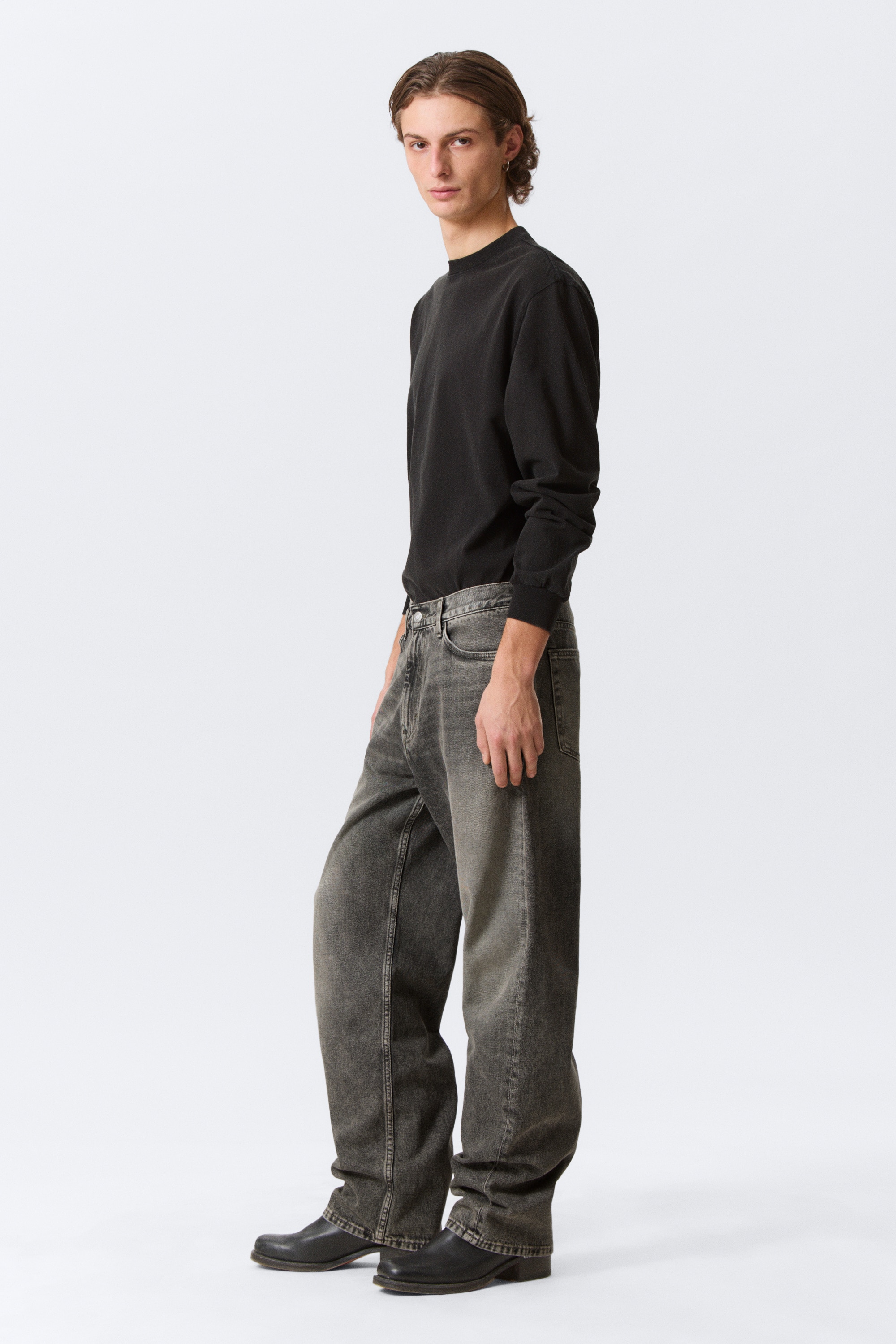 Unisex džíny Galaxy s volným střihem a rovnými nohavicemi, střední pas - Redondo Black - Černá/Gloria modrá - středně modrá/Blue Rinse - tmavě modrá/Port Blue - Světle modrá/Second Blue - modrá/Tuned Black - Black/2000 modrá - středně modrá/Deep Sea Blue - tmavě modrá/90s Blue - Středně modrá/Canyon Grey - Medium Grey/Blue Fade - Medium Blue/Steel Blue - Medium Blue