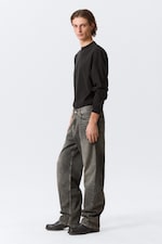 Redondo Black - Schwarz - Galaxy Mid Waist Loose Straight Leg Jeans - 3