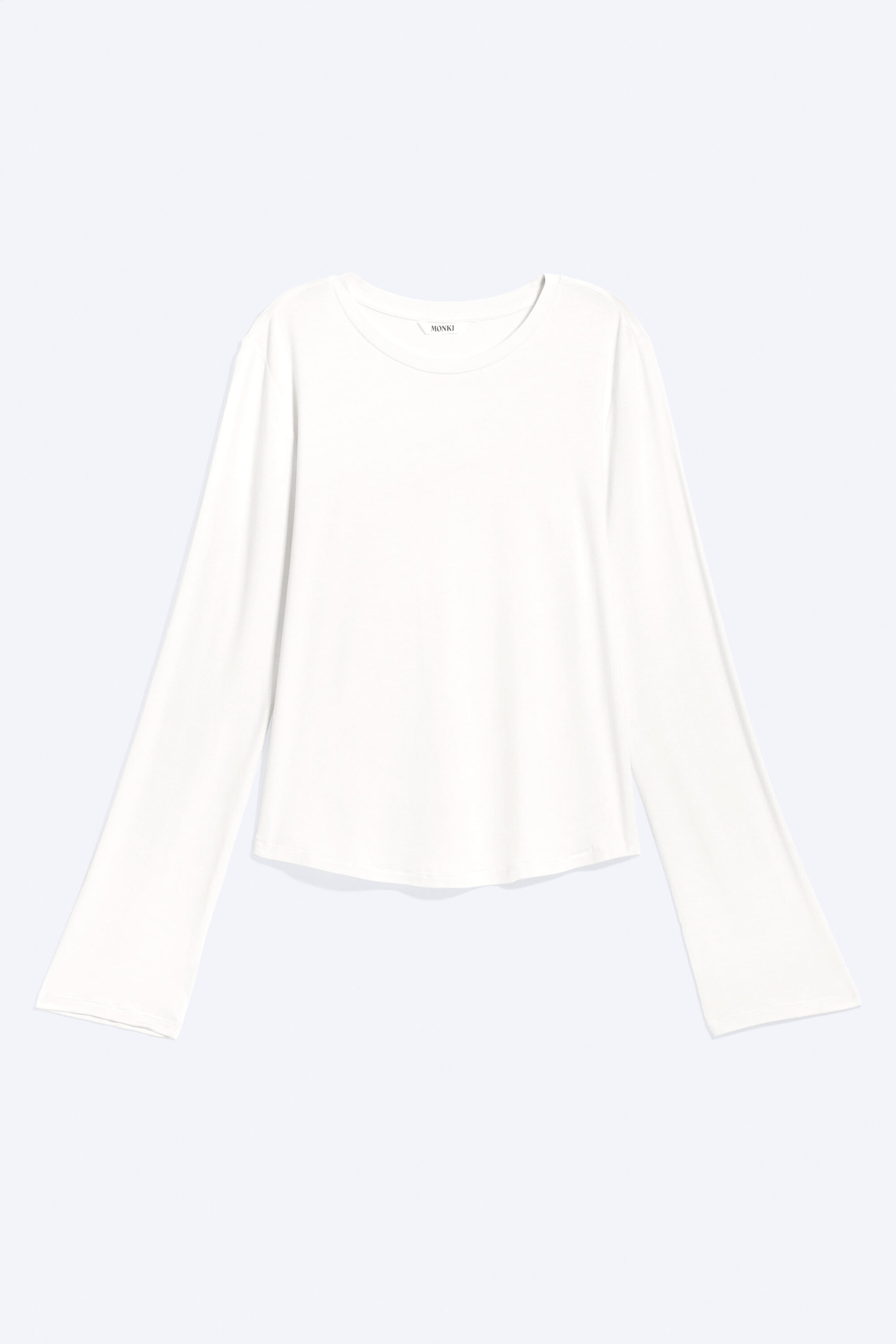 Weiß - Longsleeve-Top aus Viskose - 4