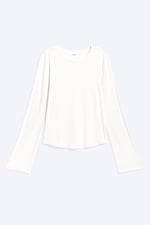 Weiß - Longsleeve-Top aus Viskose - 4