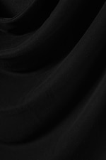 Dark Grey - Sleeveless Draped Waterfall Top - 4