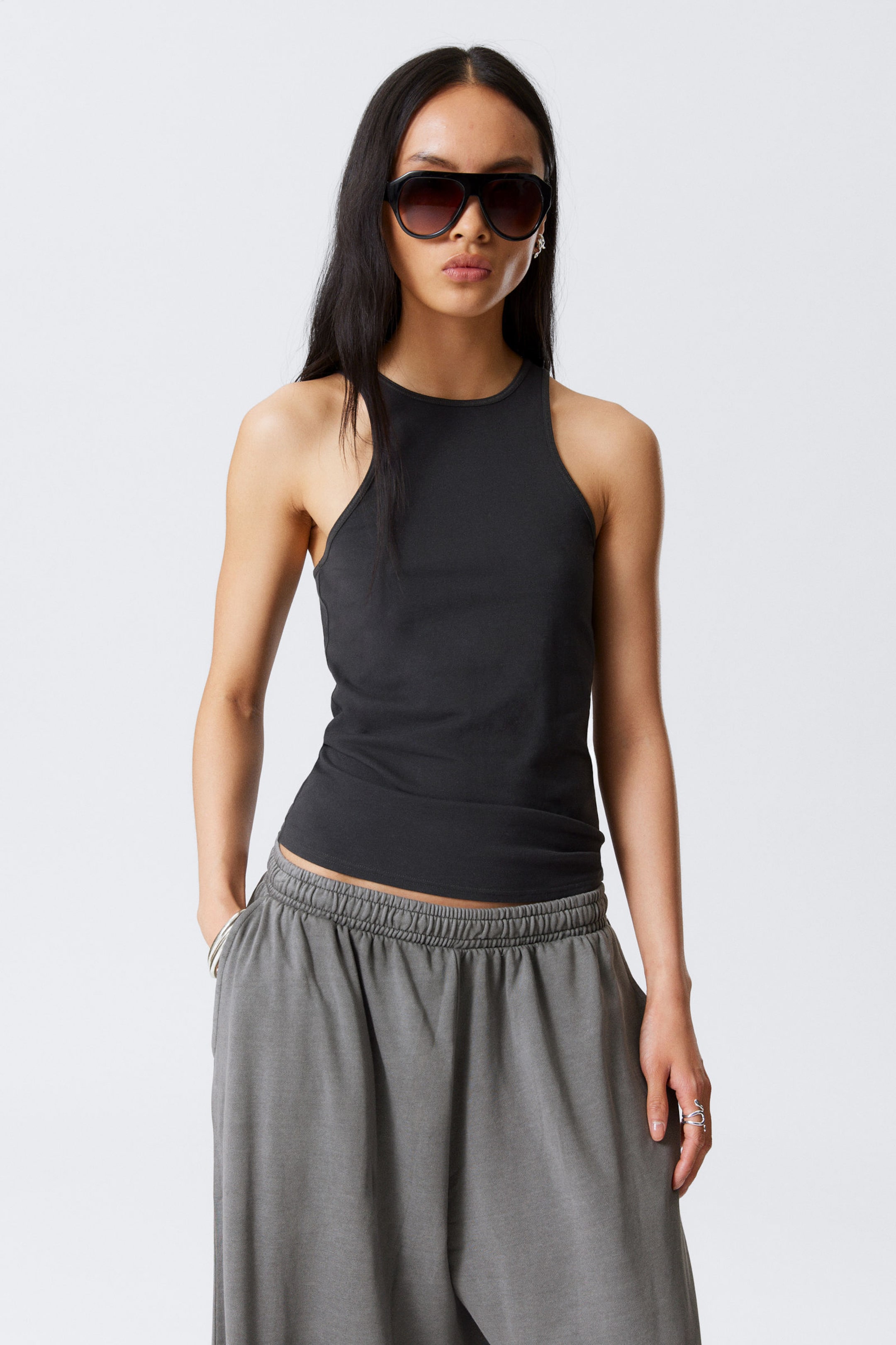 #3A3A3D - Fitted Tank Top - 1