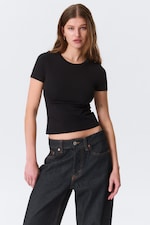 Black - Tight Mini T-shirt - 0