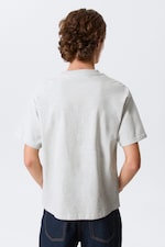 Mélange gris clair - T-shirt ample et carré - 2