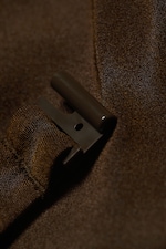 Mörkbrun - Minimalistisk halter-bikinitopp - 5