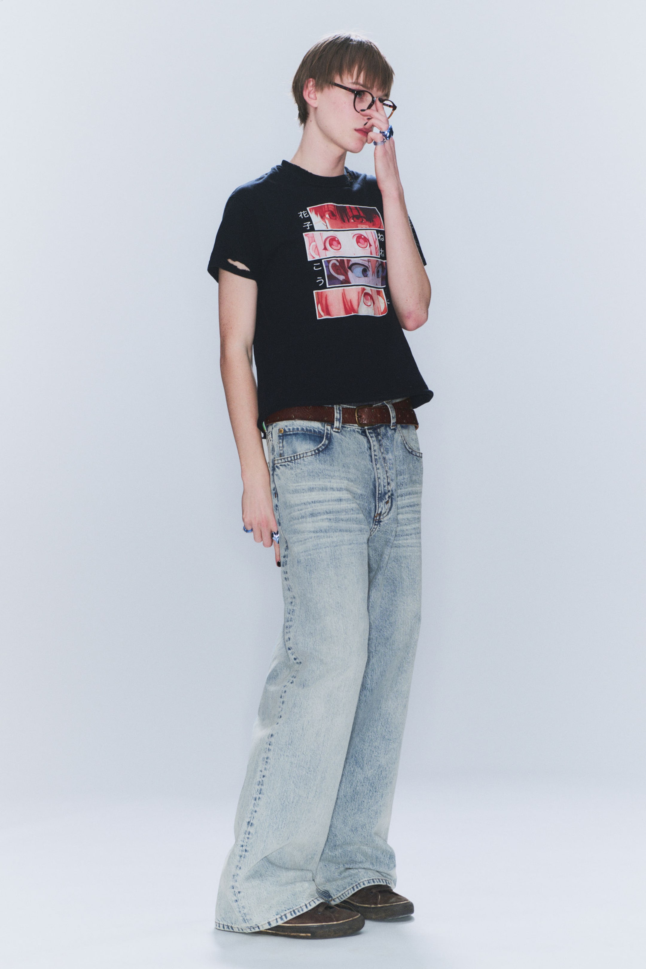 #8898AC - Looser Regular Waist Loose Straight Jeans - 2