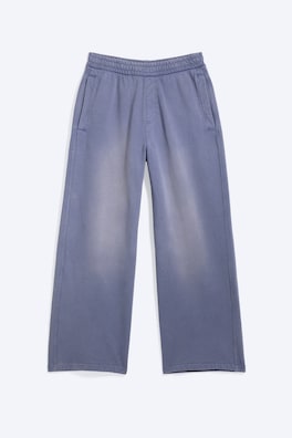 Mid waist sweatpants med raka ben