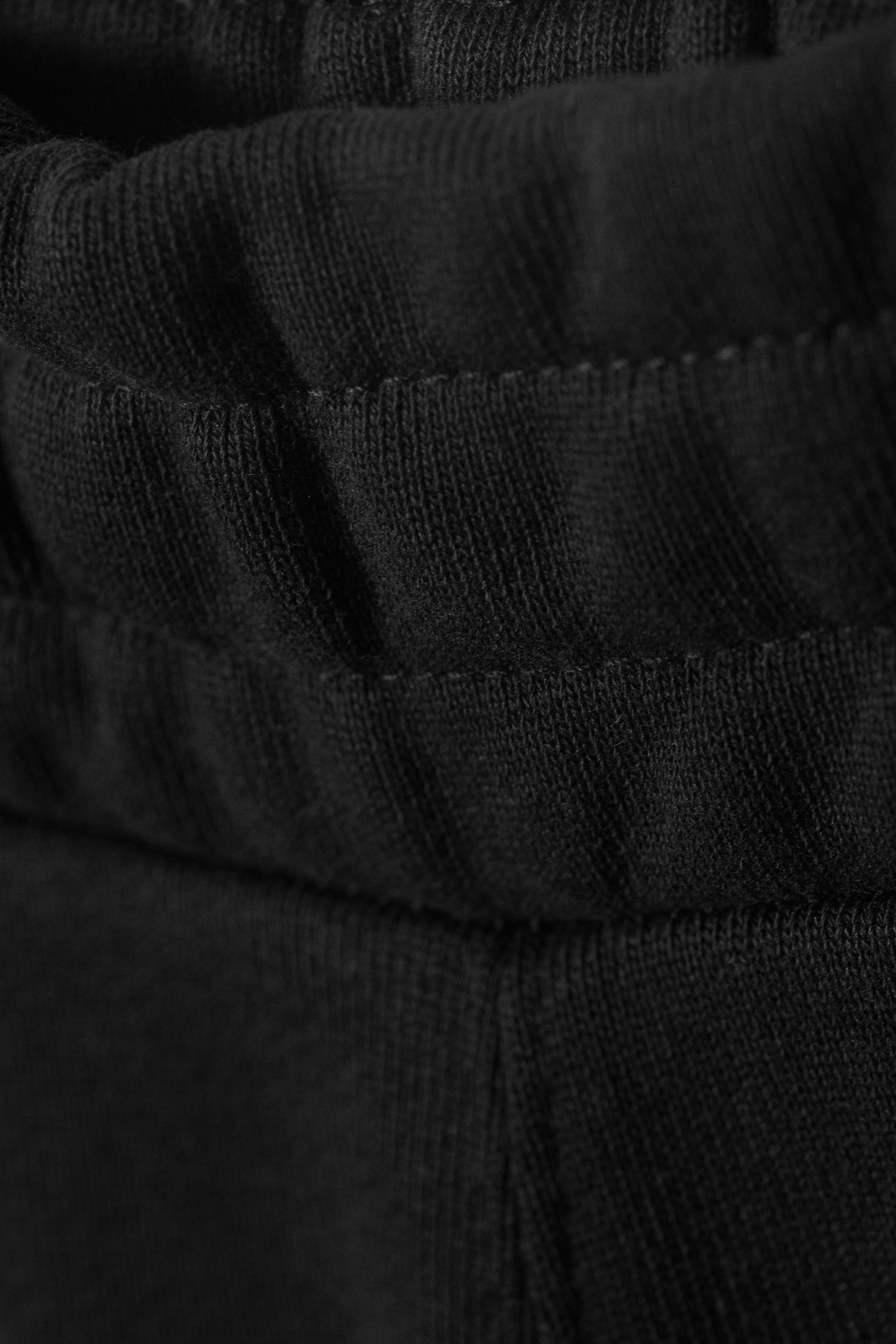 Black - Baggy Dropped Crotch Skater Sweatpants - 1