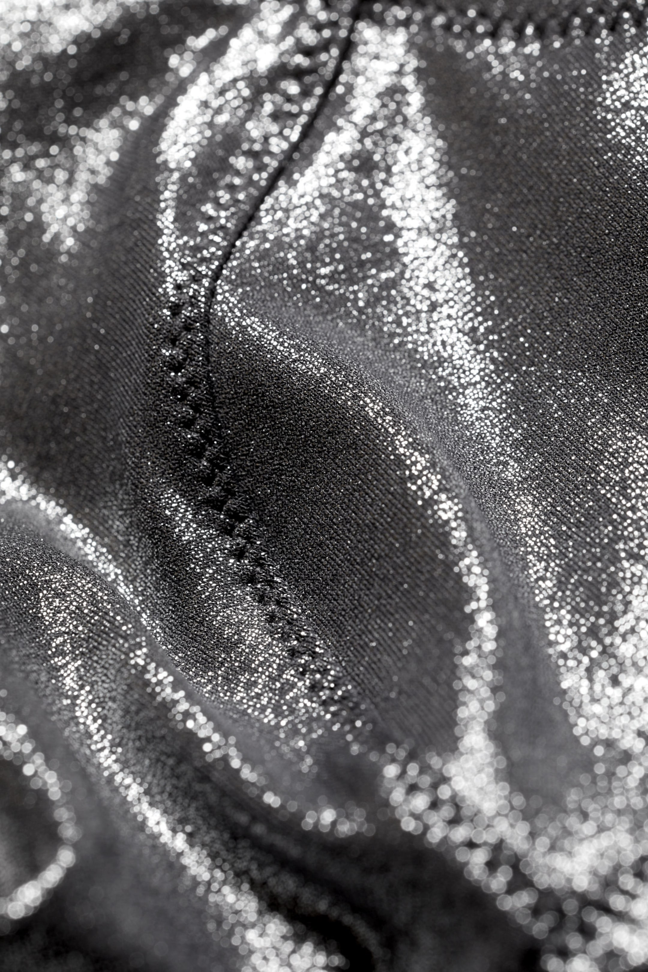 Mörk Glitter Silver - Glittrig bikinitopp - 5