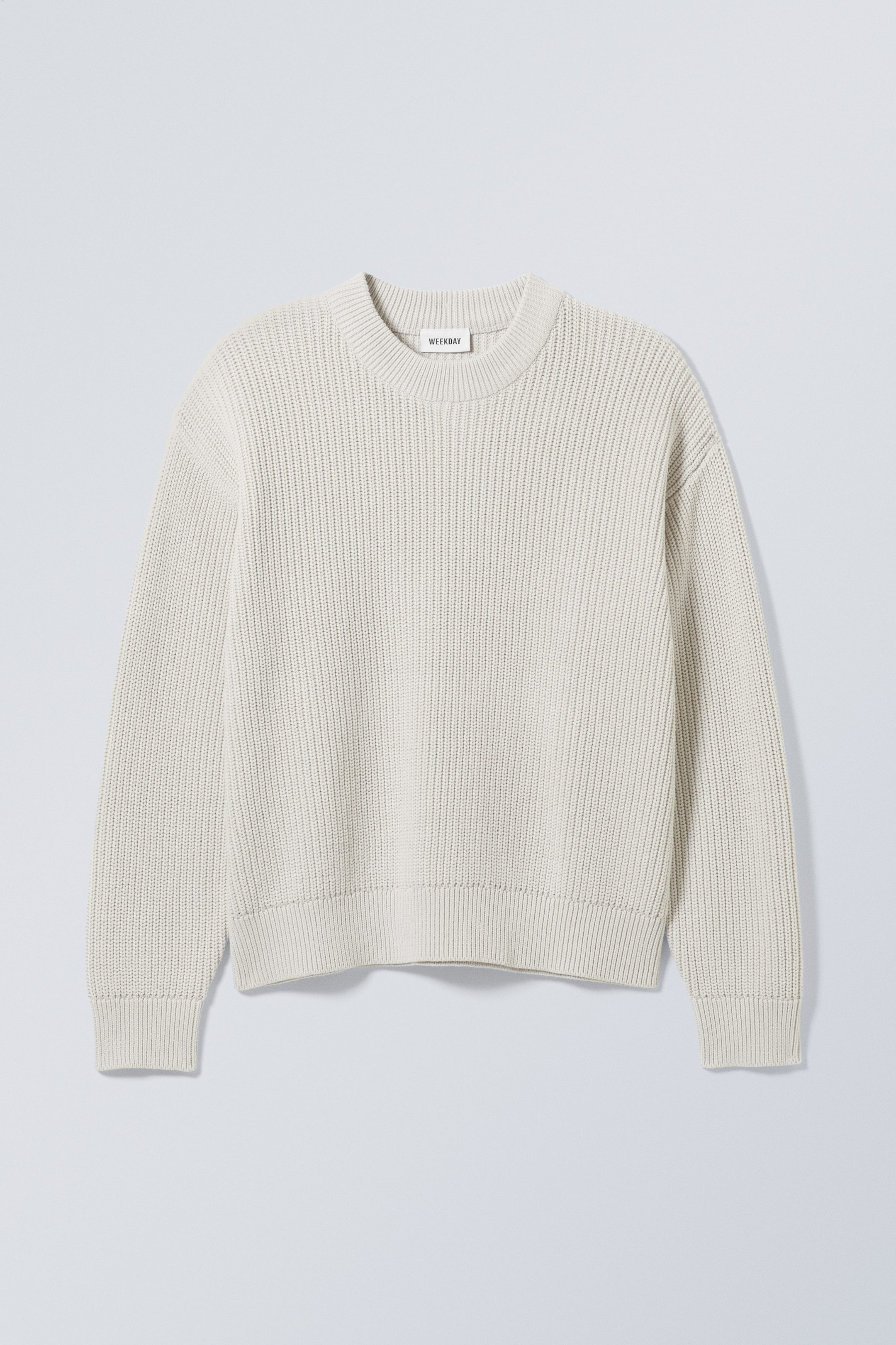 Ecru - Regular Heavy Knit Sweater - 0