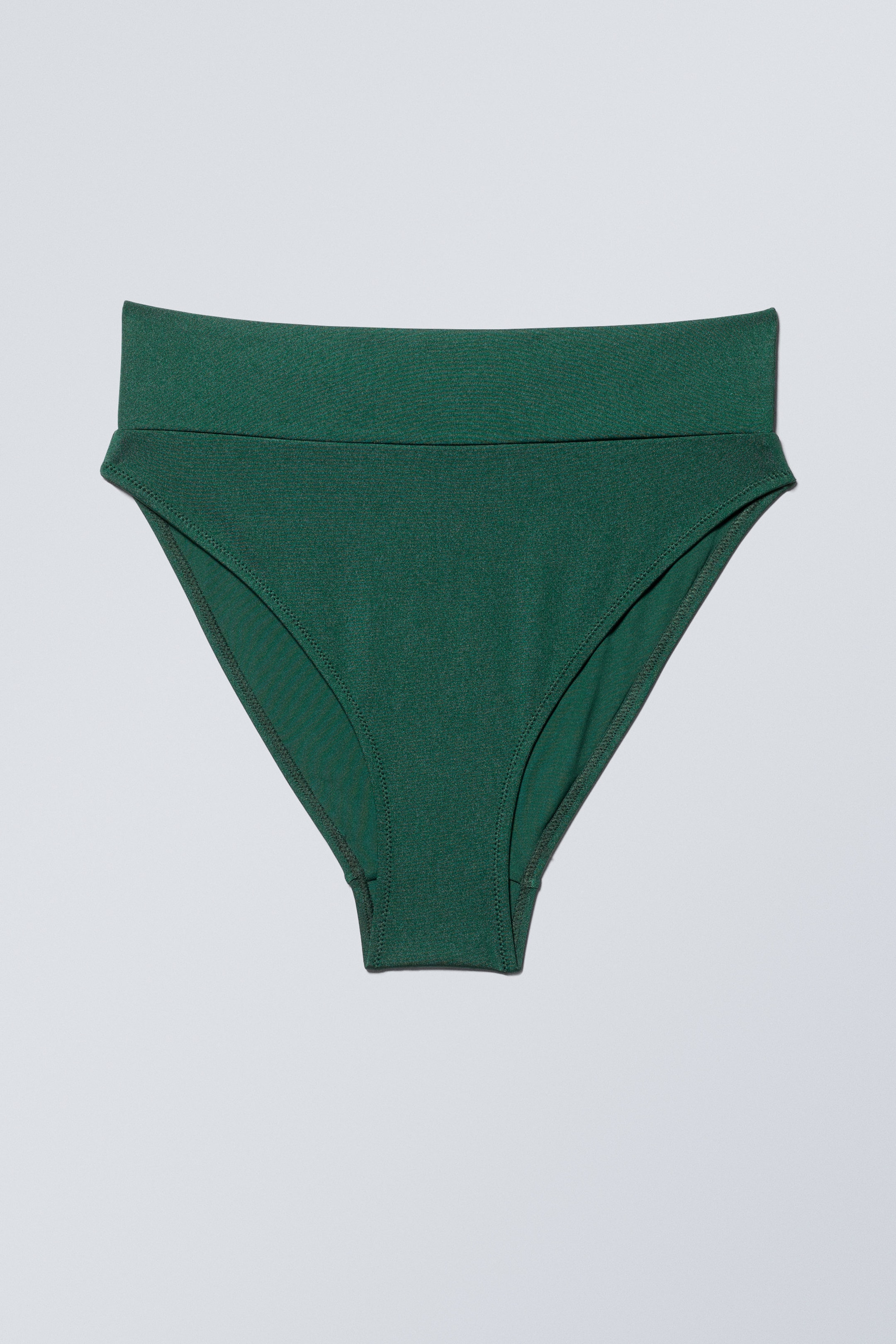 Groene glans - Bikinibroekje HEAT met hoge taille - 0