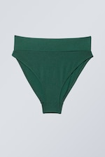 Groene glans - Bikinibroekje HEAT met hoge taille - 0