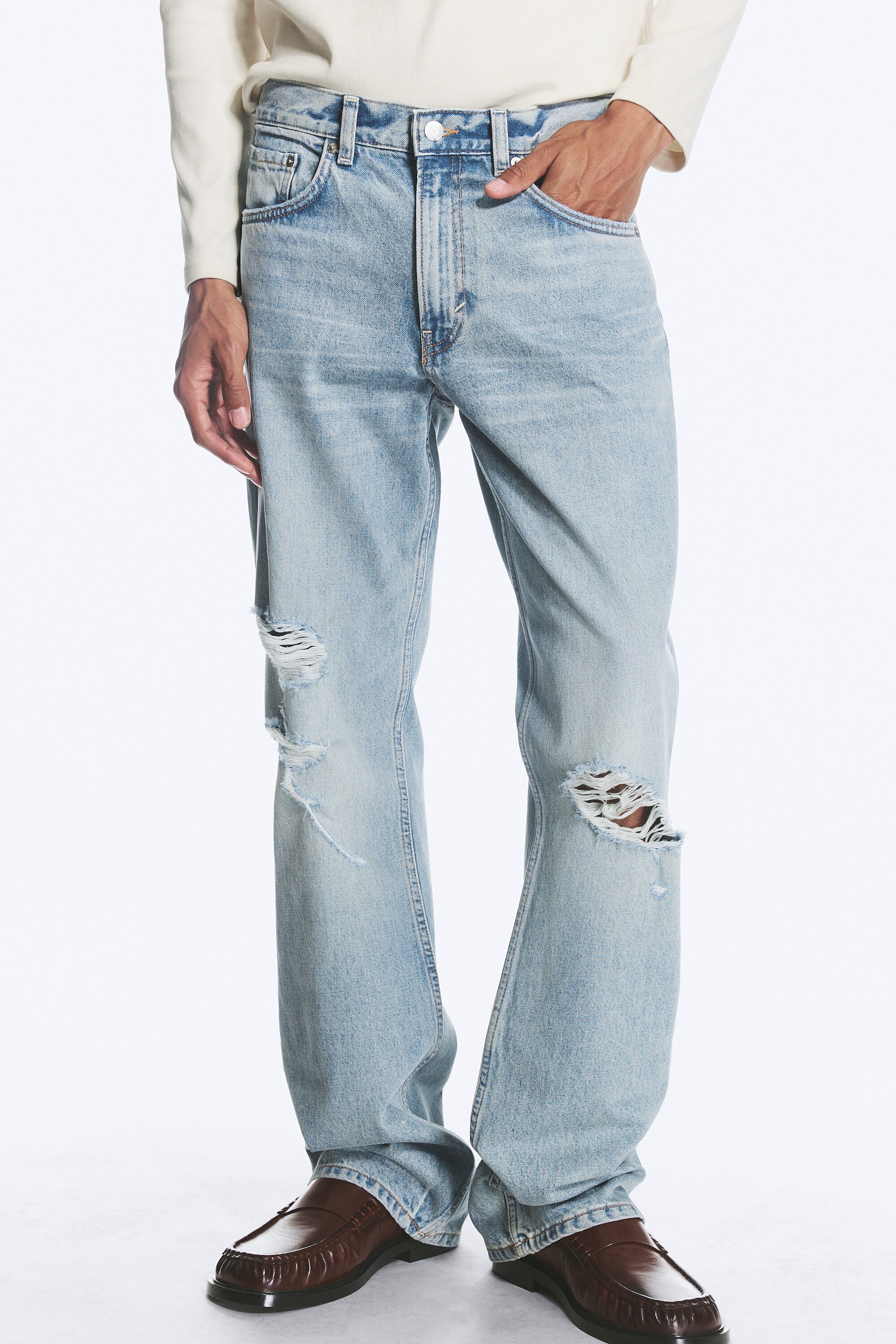 Bleached Sky - Mittelblau - MERCURY MID WAIST RELAXED BOOTCUT JEANS - 2