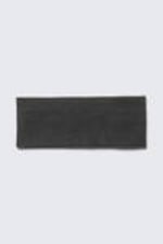 Dark Grey Melange - Ribbed Double-Layered Headband - 1