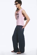 Extra Blue Rinse - Mittelblau - Looser – Weite Jeans mit normaler Taille - 6