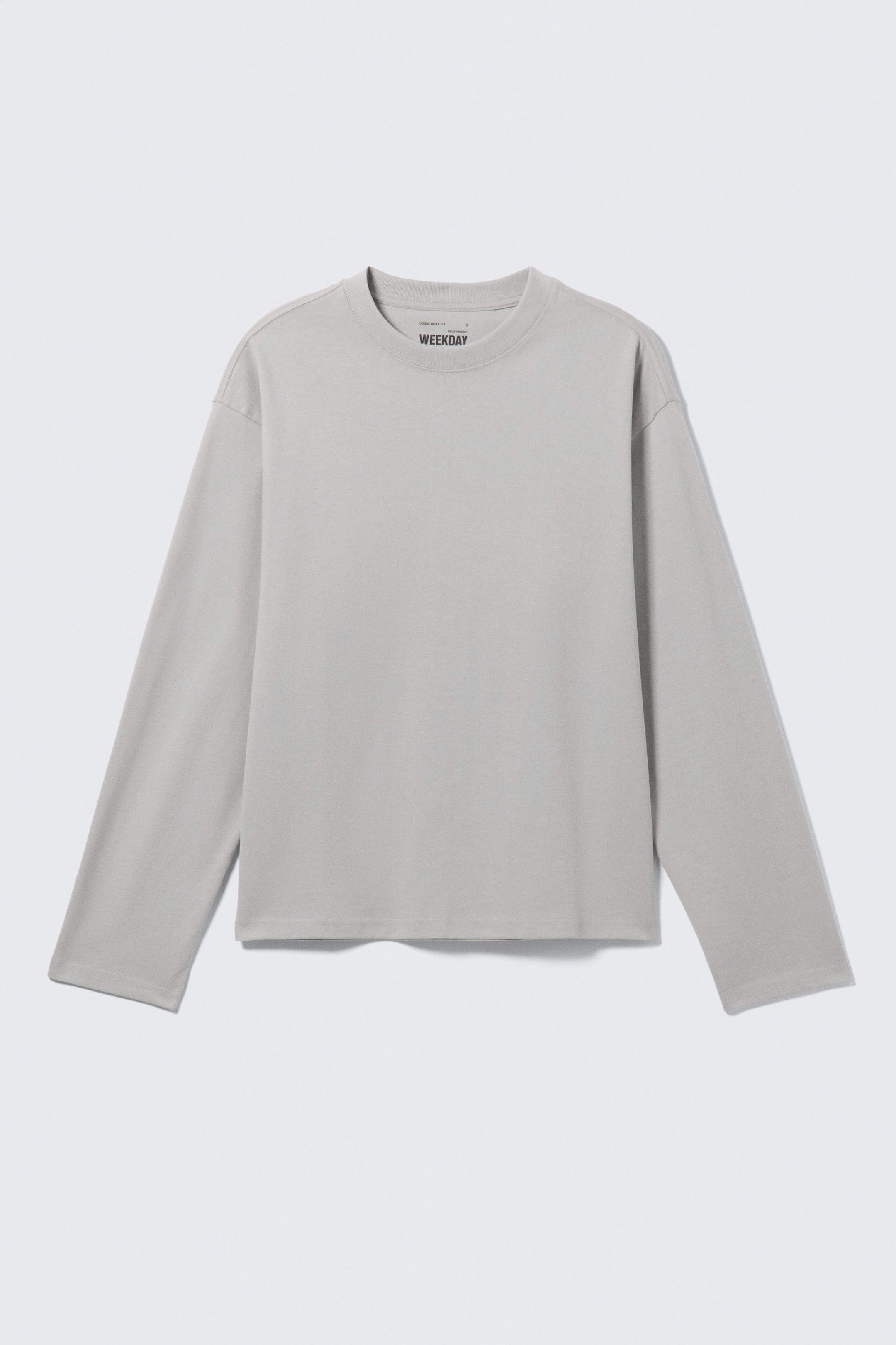 Ljus dimmig mullvad - Långärmad T-shirt med lös boxig passform - 3