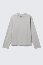 Ljus dimmig mullvad - Långärmad T-shirt med lös boxig passform - 3