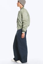 Mörkblå - Emil Chino-byxor med ledig passform - 2