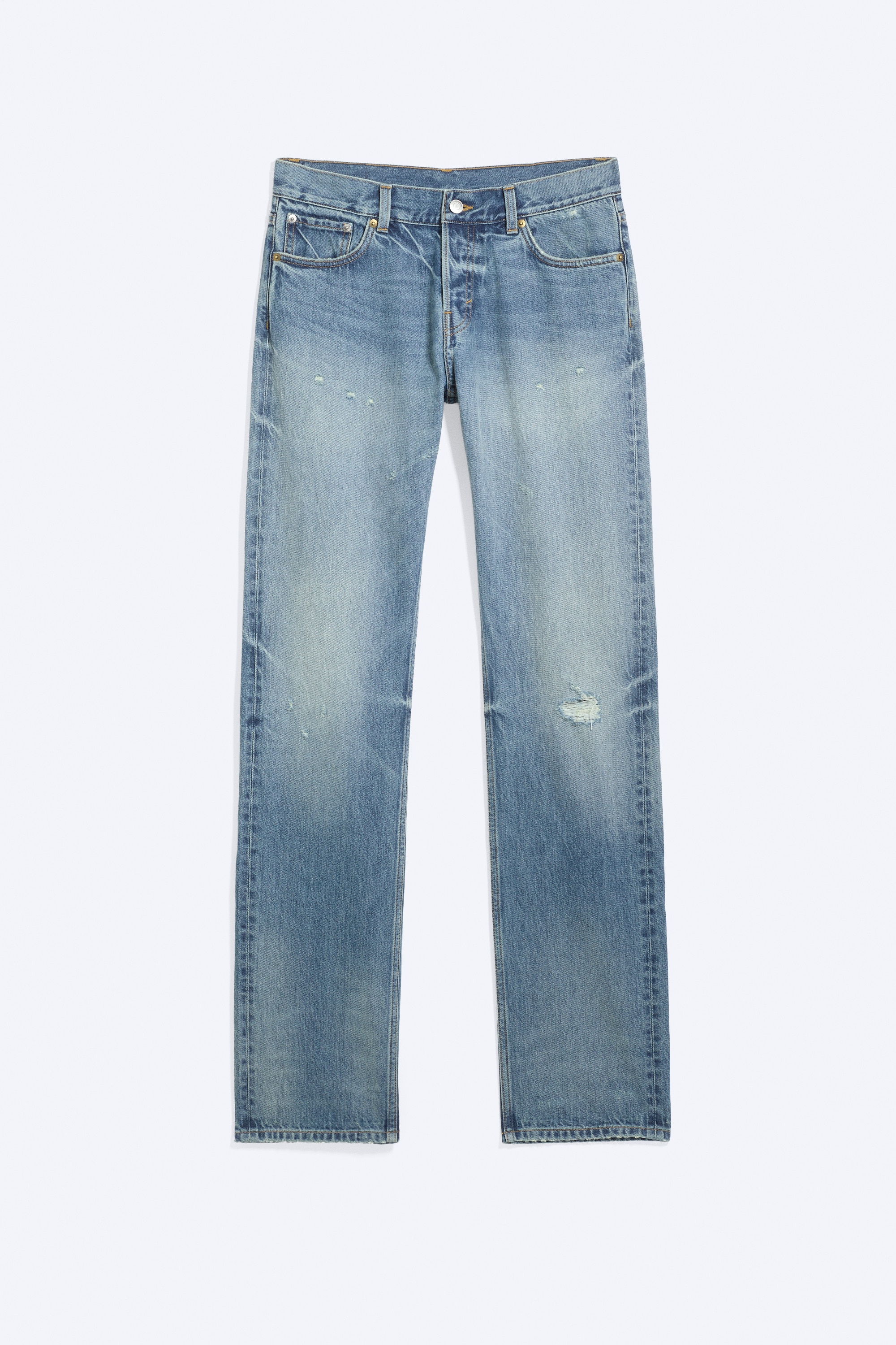 Comet Low Waist Slim Fit Straight Jeans - Stirrup Blue - Mittelblau/Bounty Blue - Dunkelblau