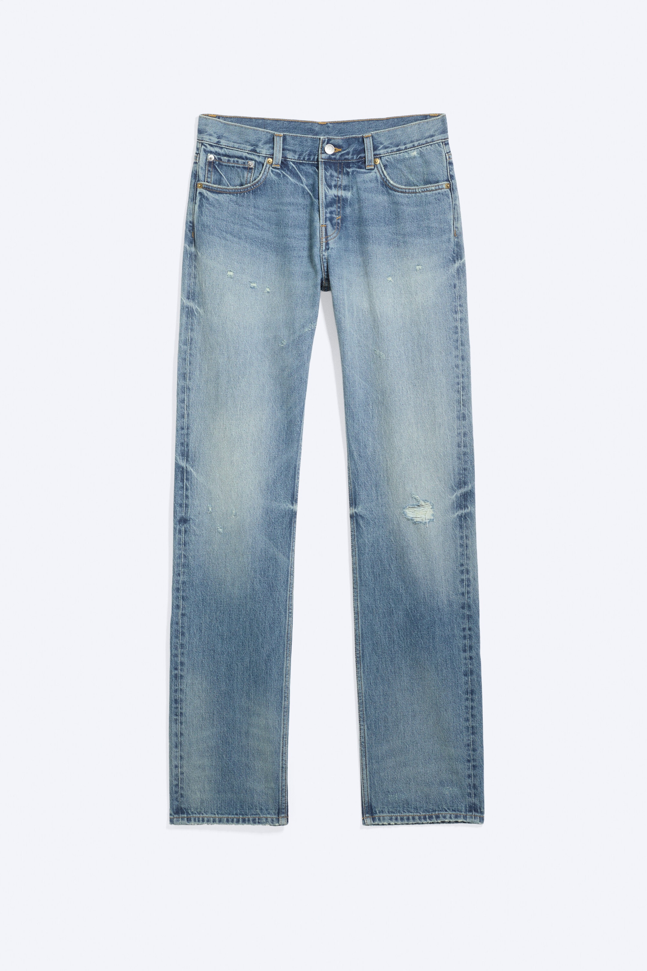 Stirrup Blue - Mittelblau - Comet Low Waist Slim Fit Straight Jeans - 5
