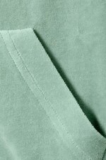 Soft Mint - Velours-Kapuzenjacke Juno mit Reißverschluss - 1