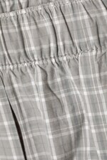 Hellgraues Karo - Relaxte Baumwoll-Boxershorts - 1