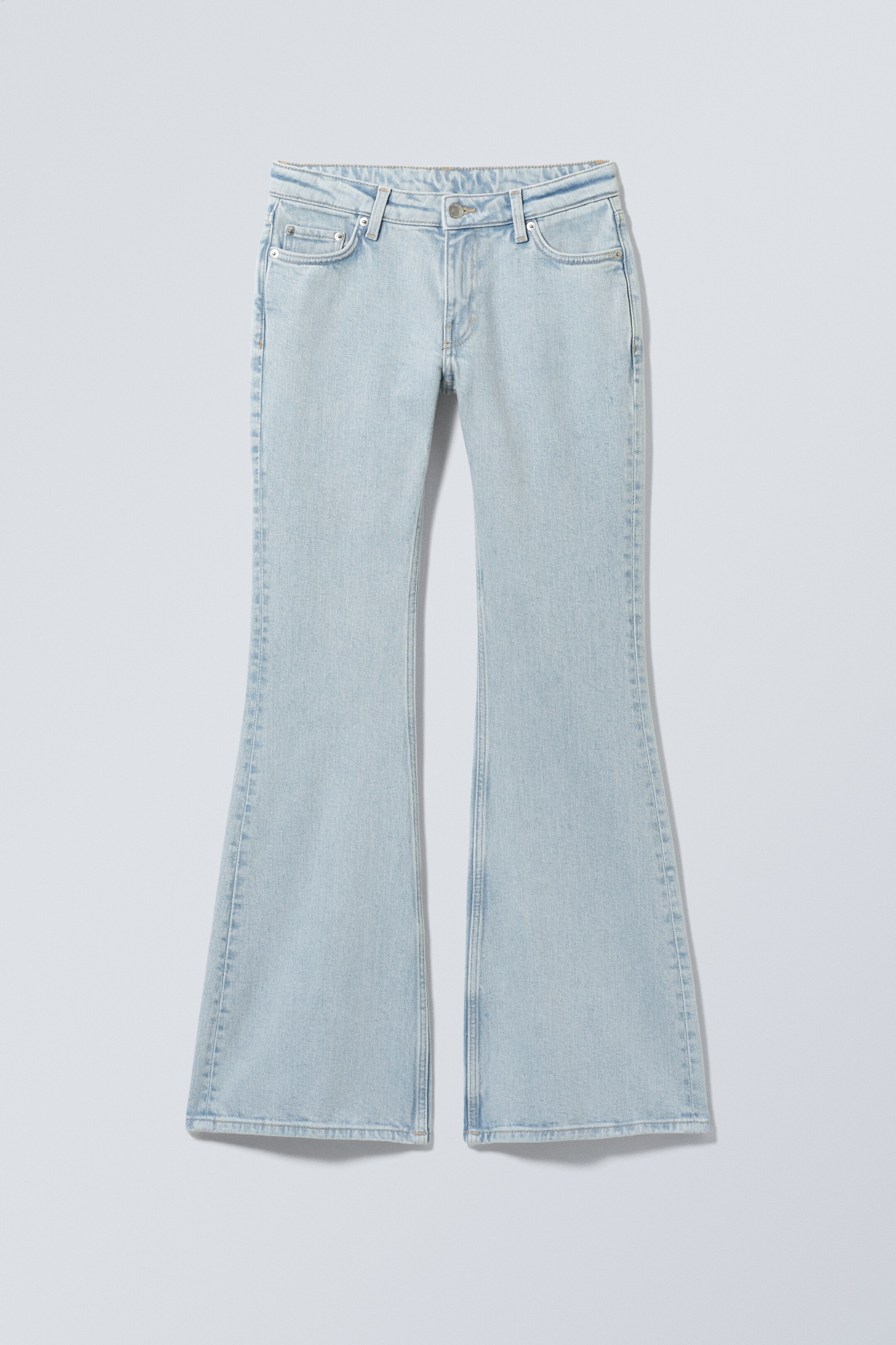 Agrandir l'image: Jean évasé ajusté taille basse Flame - Snow Blue - Bleu clair - FEMME | H&M FR 1