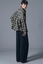 Dunkelblau - Entspannte Pyjamahose aus Flanell - 2