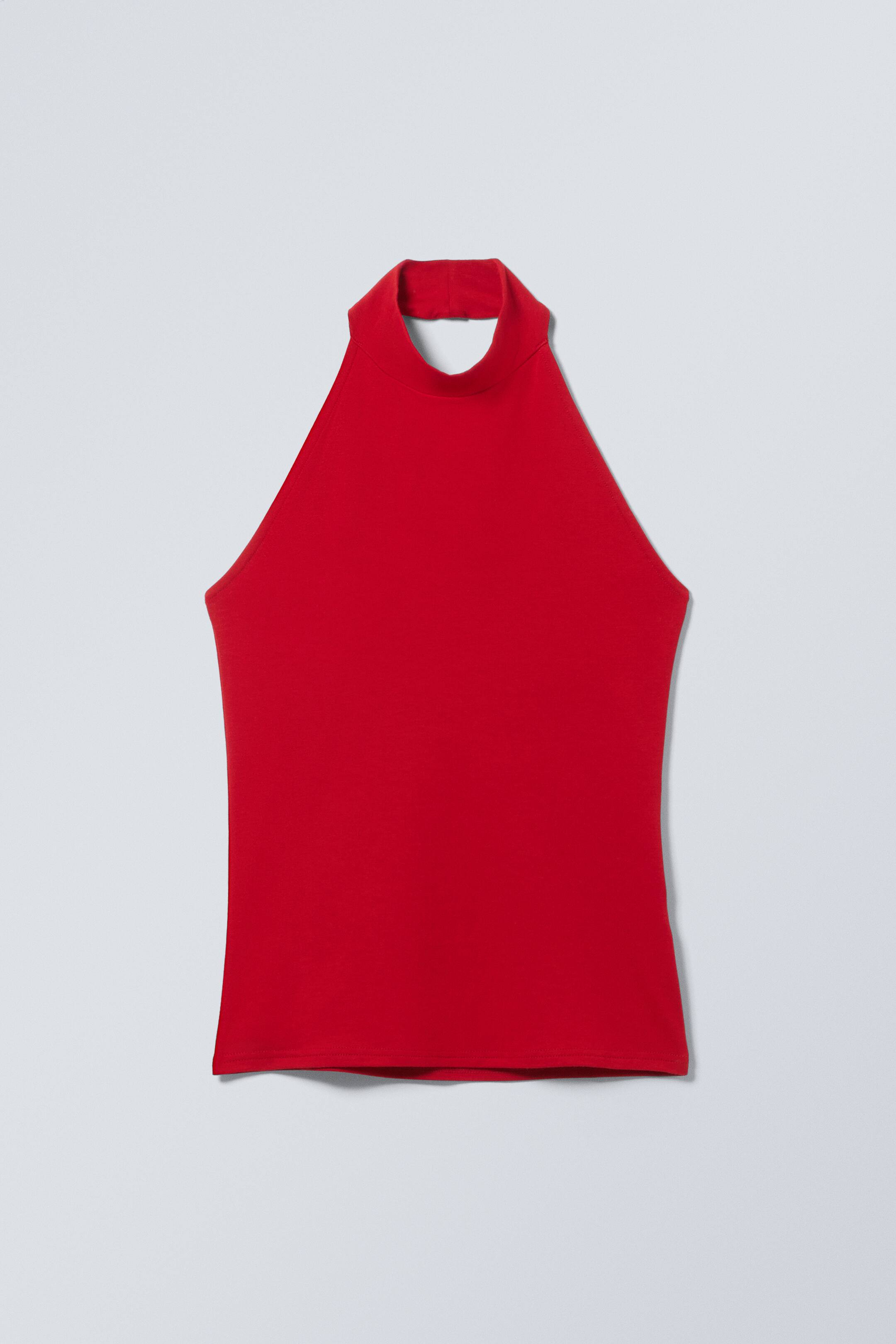 View larger image: Halter Tank Top - Red - Ladies | H&M GB 1