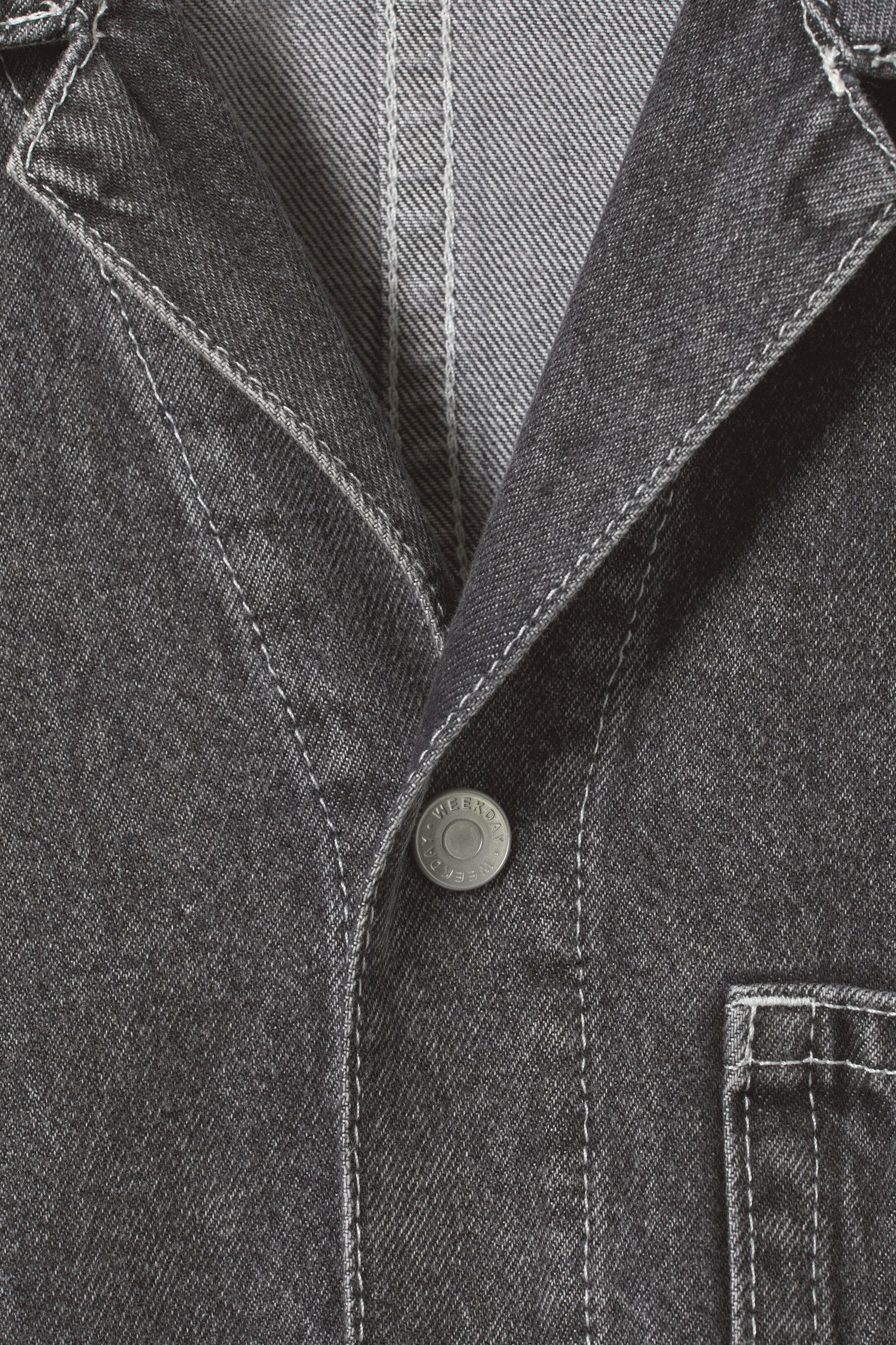 Salz-Schwarz - Kurzärmliges Jeanshemd Tyler - 1