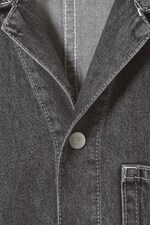 Salz-Schwarz - Kurzärmliges Jeanshemd Tyler - 1