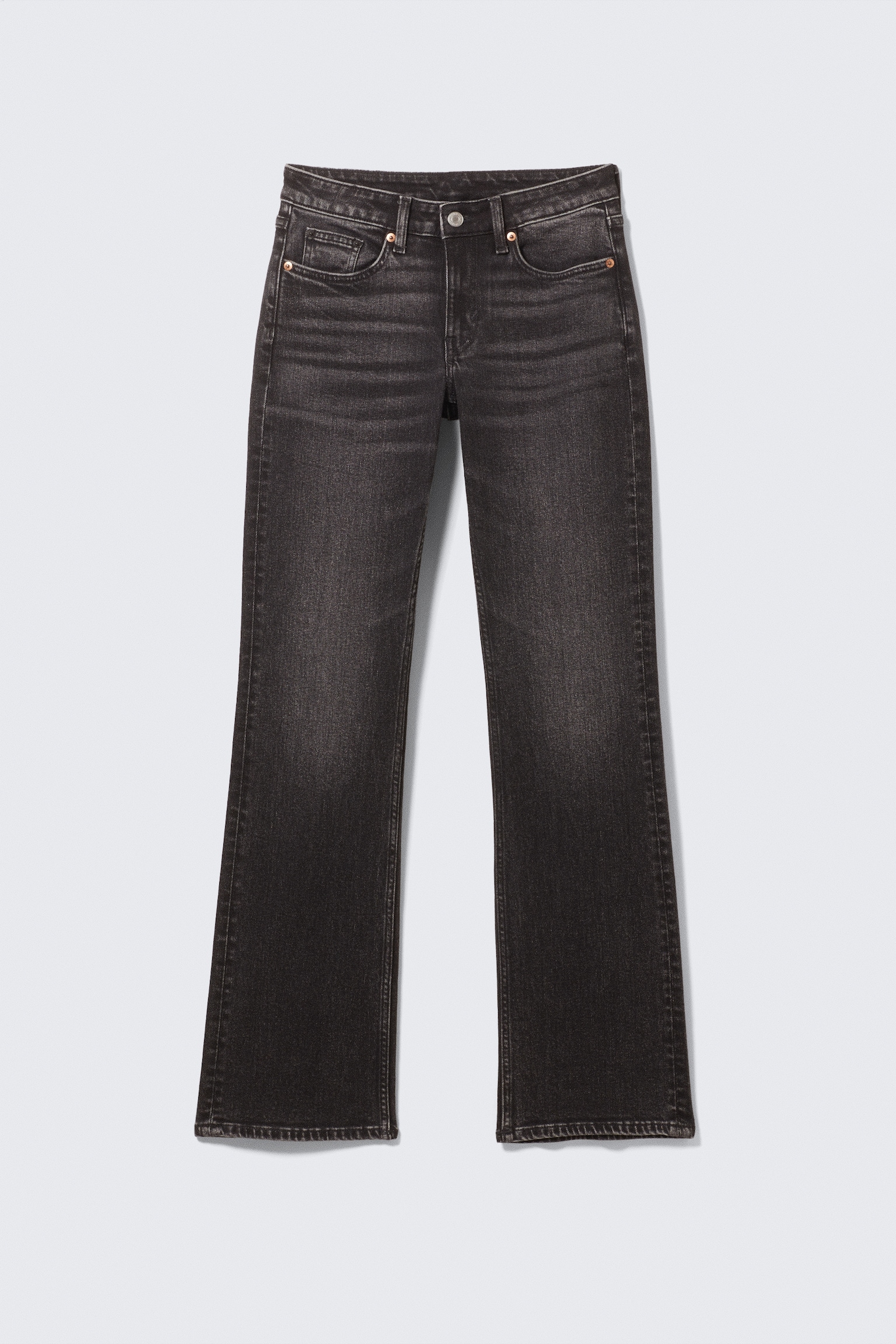 Jeans Bootcut Slim de Cintura Média - Paloma Preto - Preto/Azul Trovoada - Azul Escuro/Perseus Blue - Azul Médio - 2