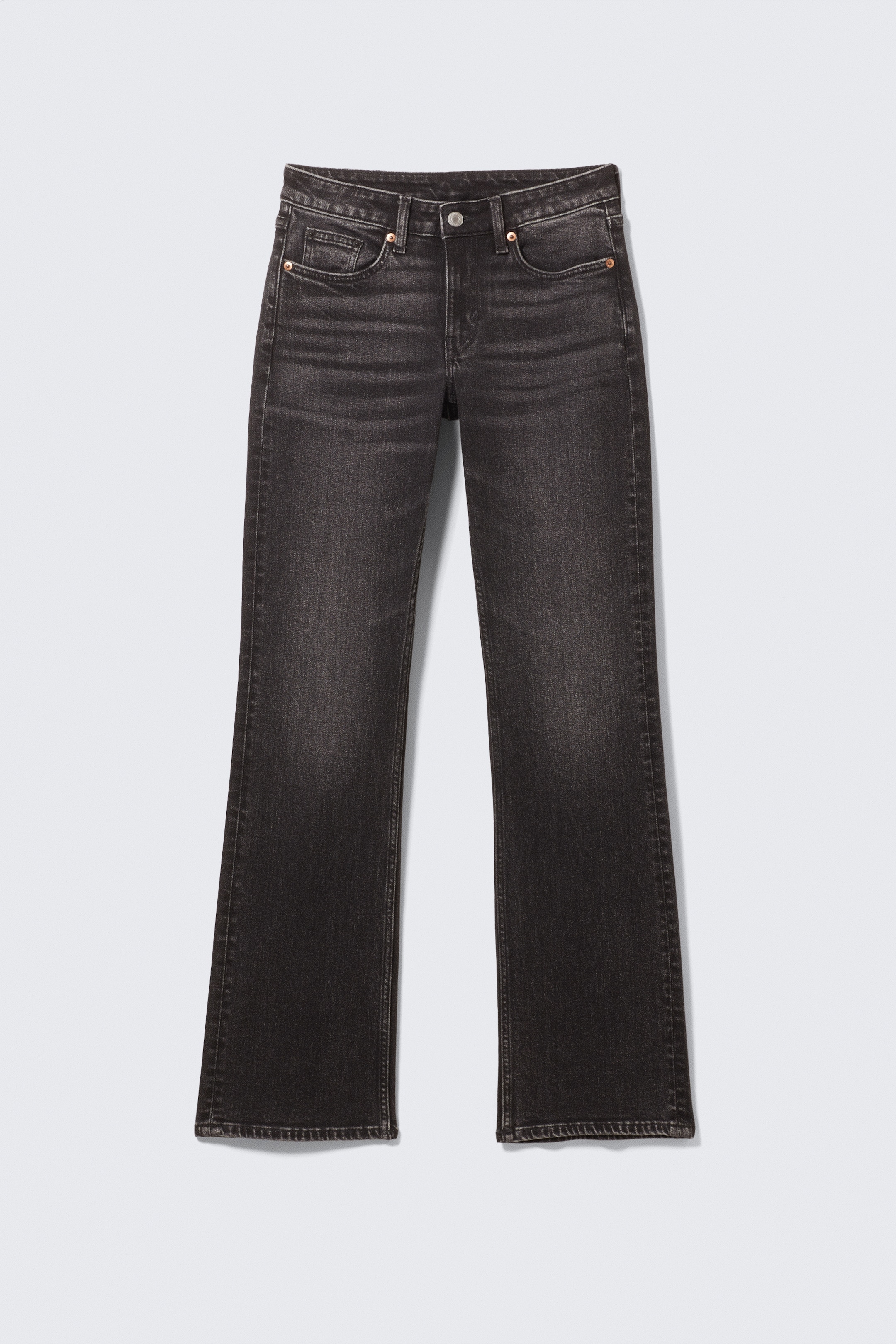 Grösseres Bild ansehen: Tension Mid Rise Slim Bootcut Leg Jeans - Paloma Black - Schwarz - DAMEN | H&M CH 6