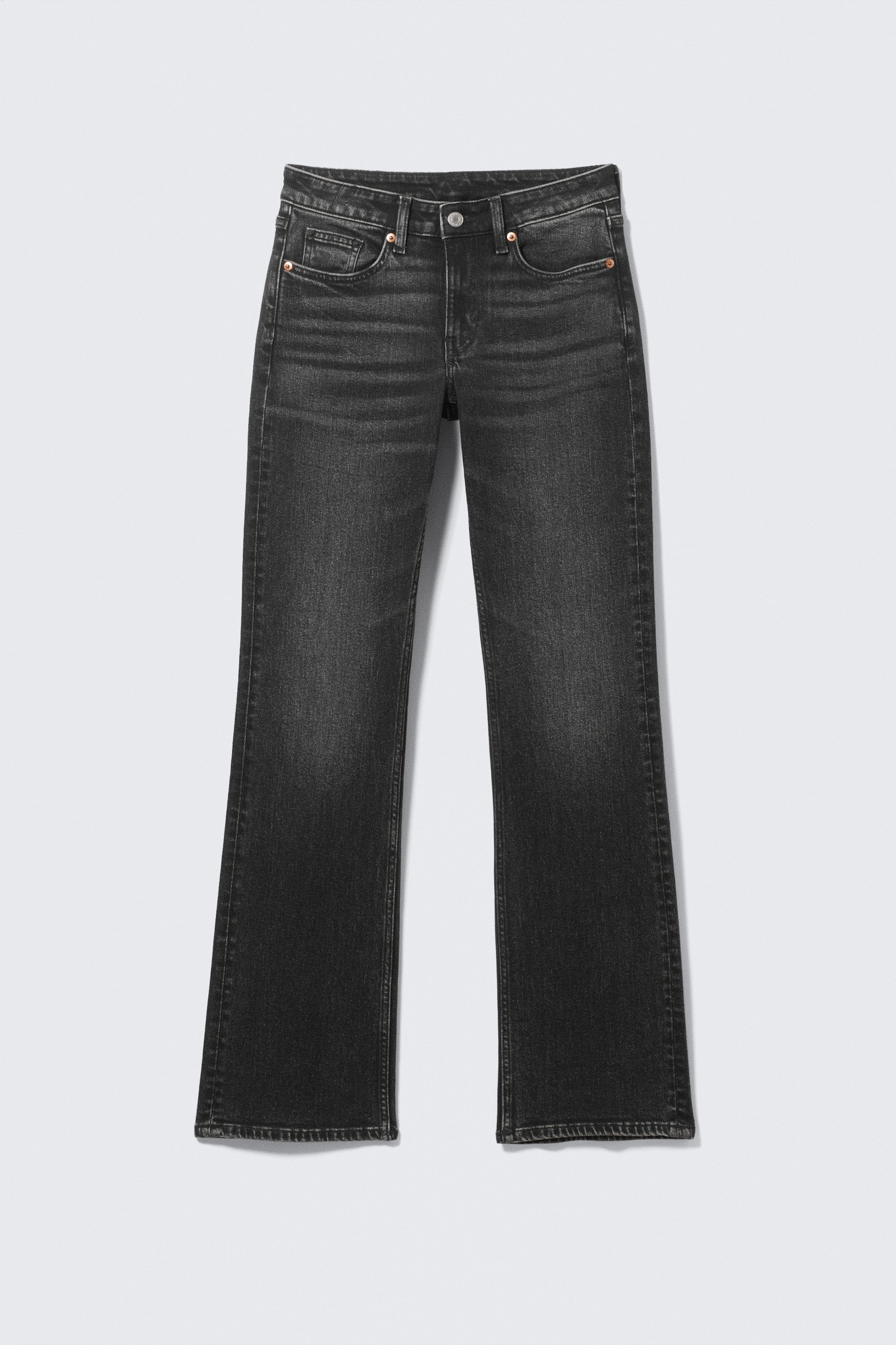 Paloma Black - Black - Tension Mid Rise Slim Bootcut Leg Jeans - 5