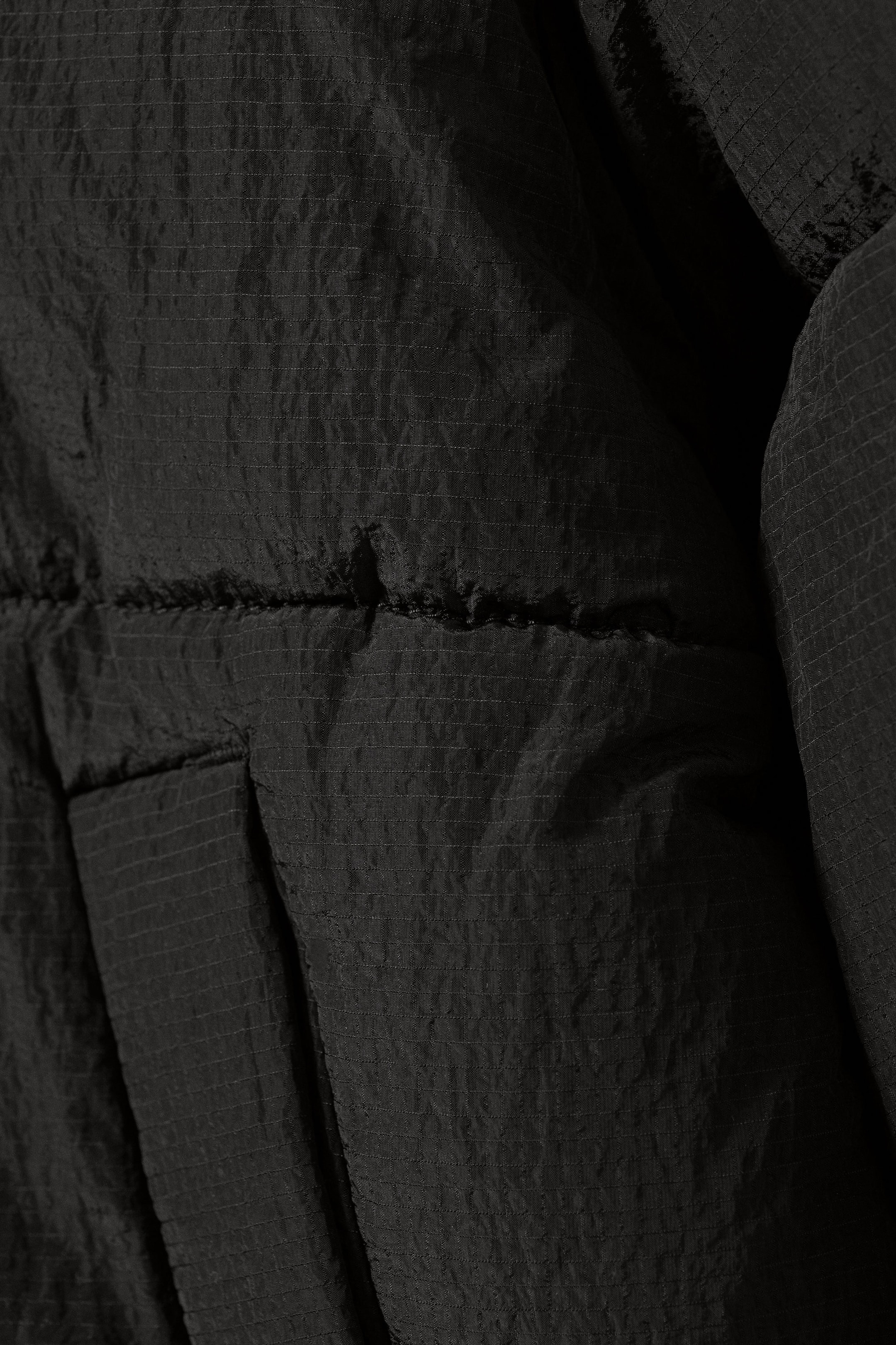 Schwarz - Ripstop-Pufferjacke Ben - 1